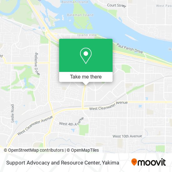 Mapa de Support Advocacy and Resource Center