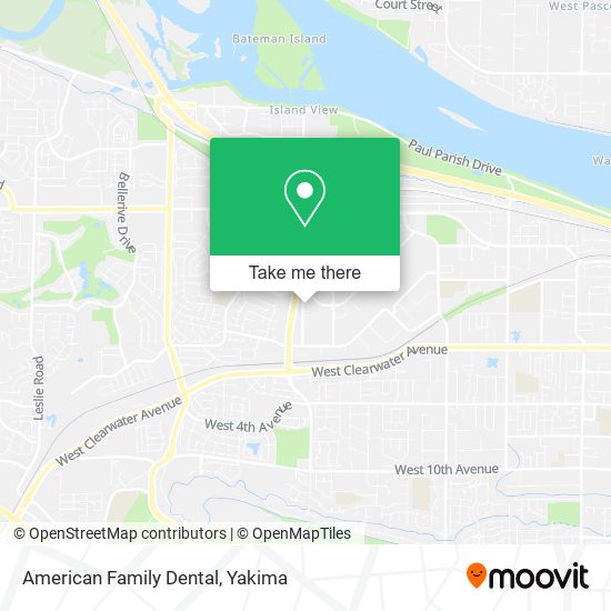 American Family Dental map