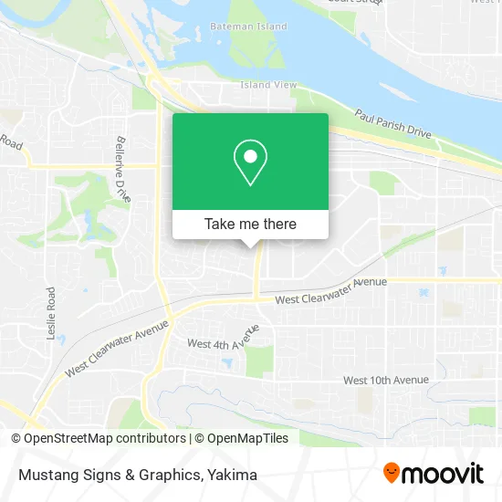 Mustang Signs & Graphics map