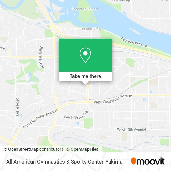 All American Gymnastics & Sports Center map