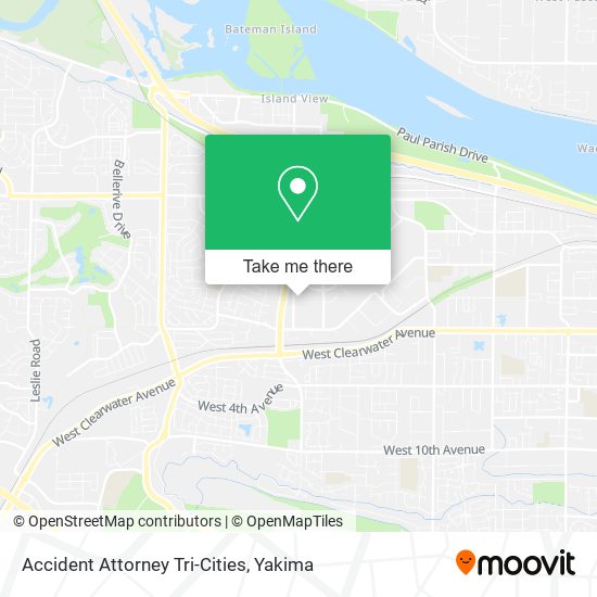 Accident Attorney Tri-Cities map