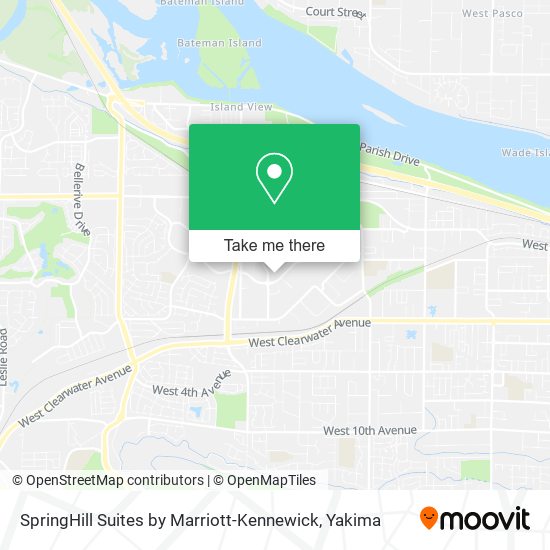 Mapa de SpringHill Suites by Marriott-Kennewick