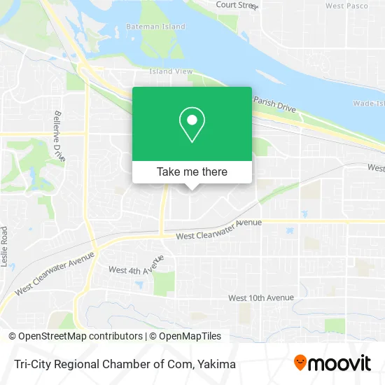 Tri-City Regional Chamber of Com map