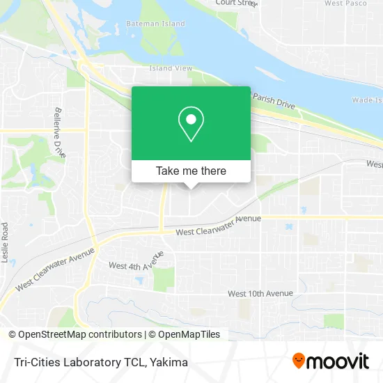 Tri-Cities Laboratory TCL map