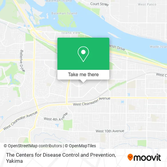 The Centers for Disease Control and Prevention map