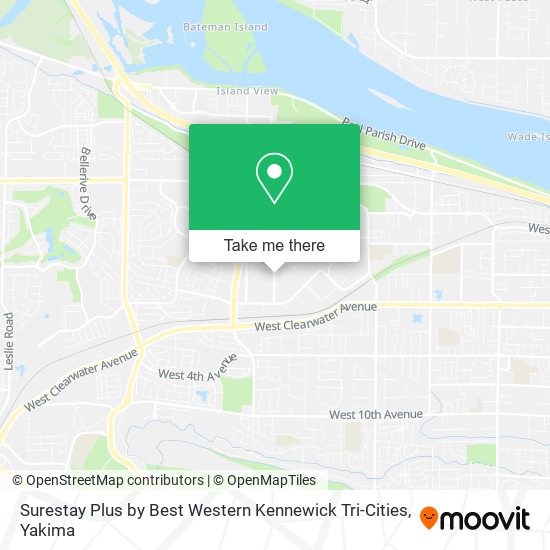 Surestay Plus by Best Western Kennewick Tri-Cities map