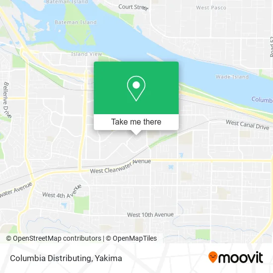 Columbia Distributing map