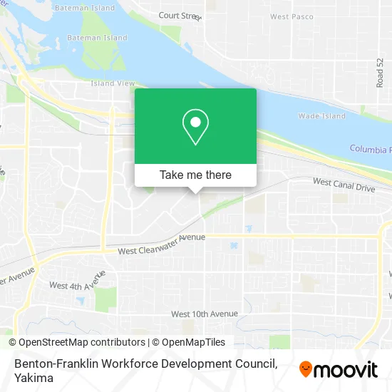 Benton-Franklin Workforce Development Council map