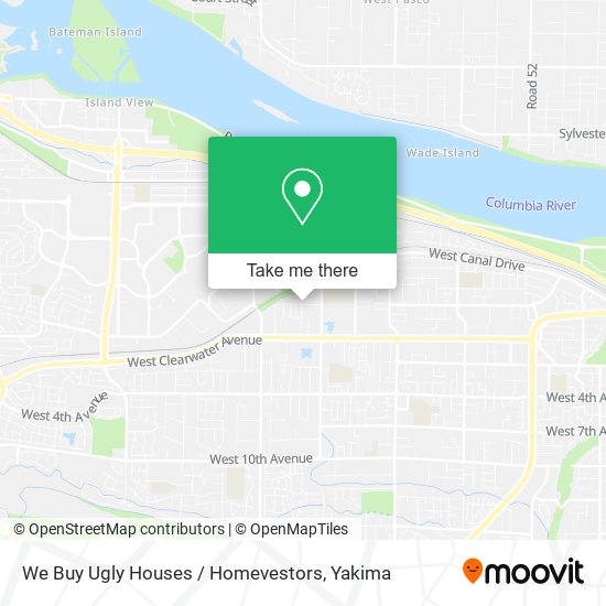We Buy Ugly Houses / Homevestors map