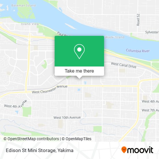 Mapa de Edison St Mini Storage