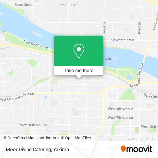 Moor Divine Catering map