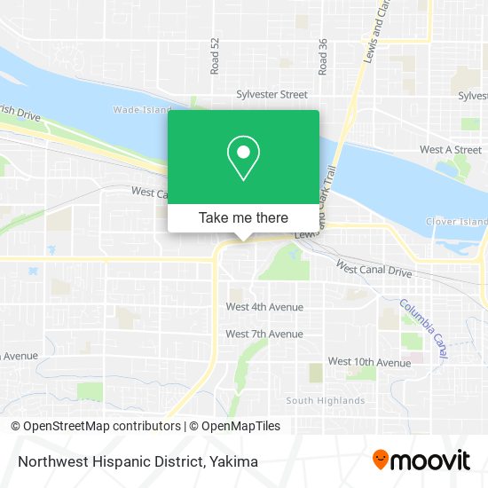 Northwest Hispanic District map