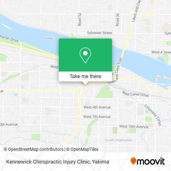 Kennewick Chiropractic Injury Clinic map