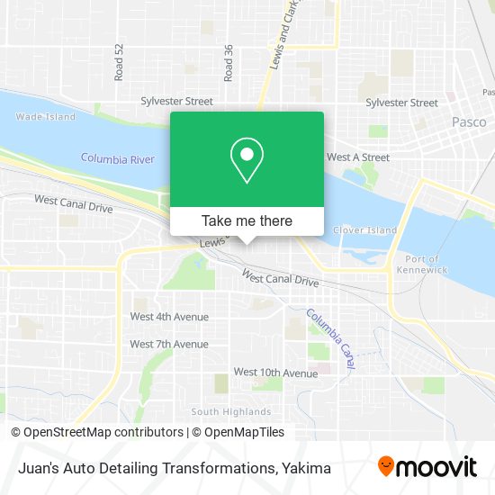 Mapa de Juan's Auto Detailing Transformations
