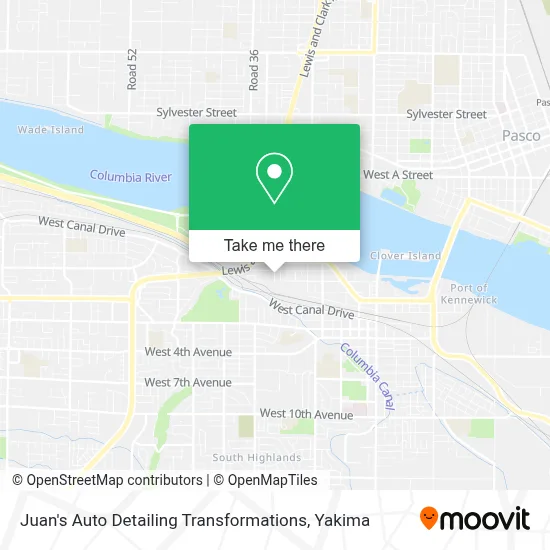 Juan's Auto Detailing Transformations map