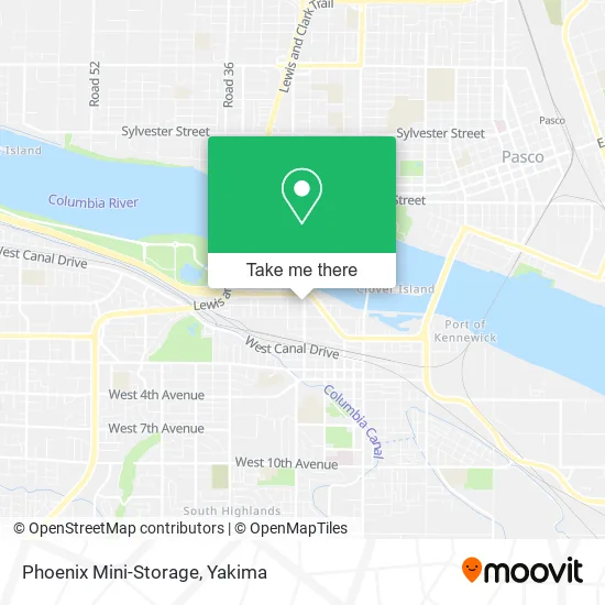 Phoenix Mini-Storage map