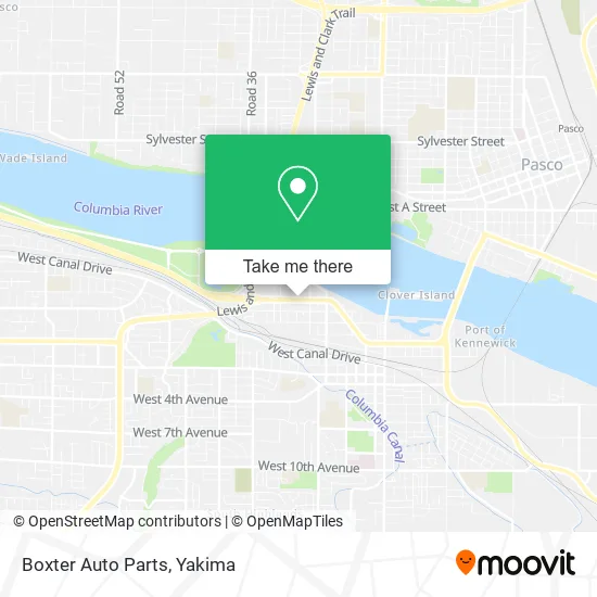 Boxter Auto Parts map