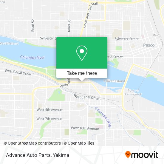 Mapa de Advance Auto Parts
