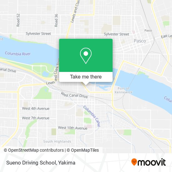 Sueno Driving School map
