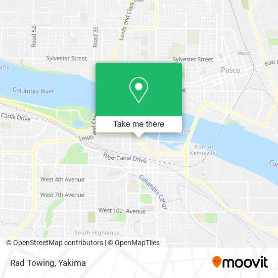 Rad Towing map