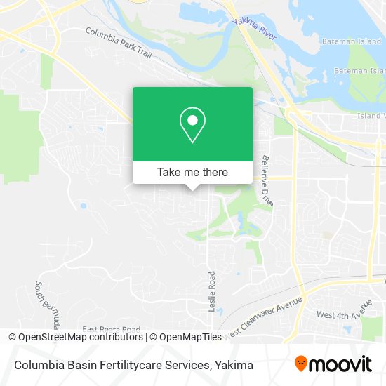 Mapa de Columbia Basin Fertilitycare Services