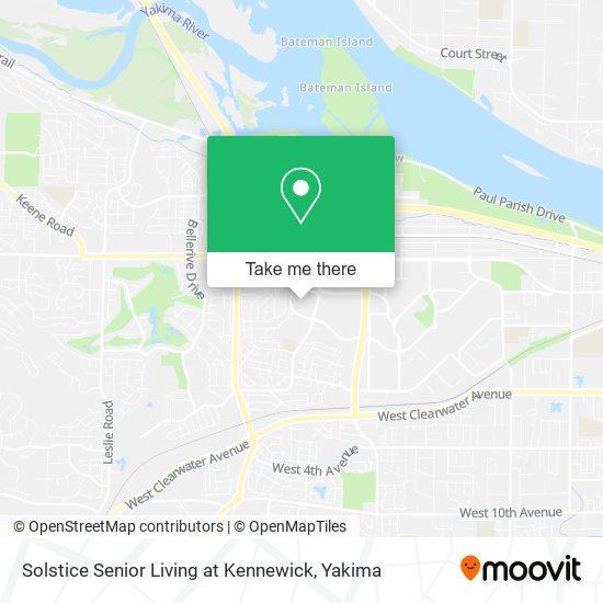 Solstice Senior Living at Kennewick map