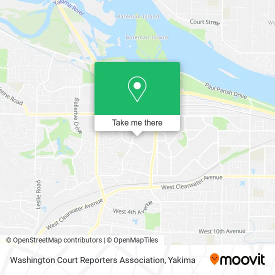 Washington Court Reporters Association map