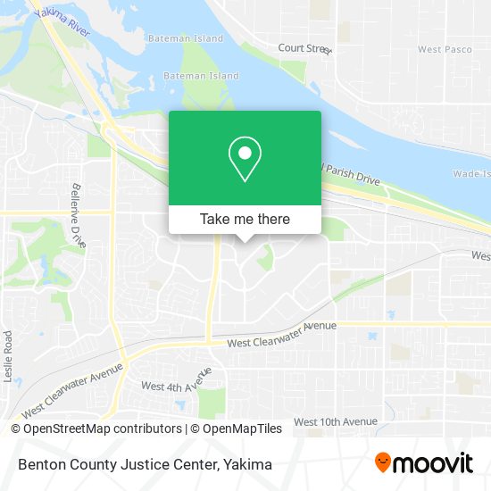Mapa de Benton County Justice Center
