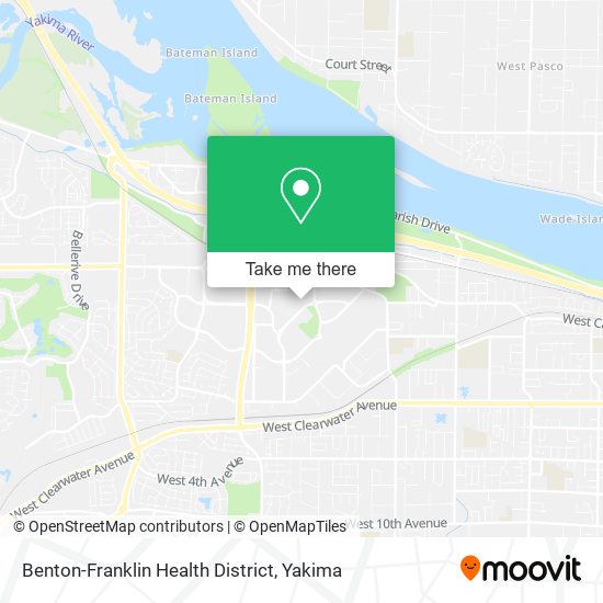 Mapa de Benton-Franklin Health District