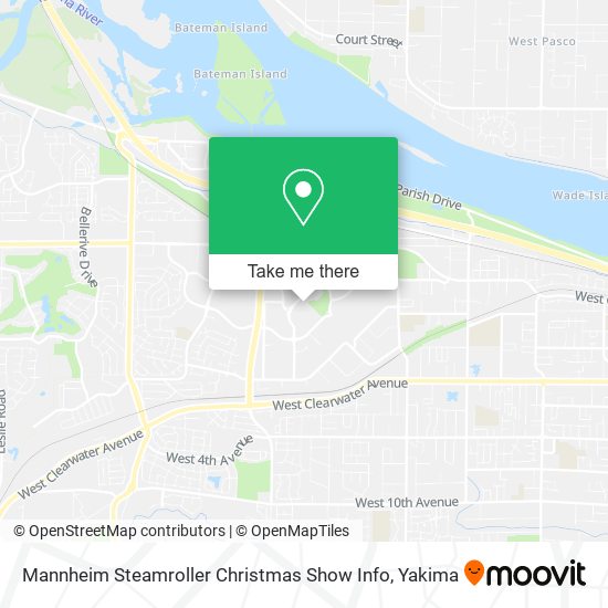 Mannheim Steamroller Christmas Show Info map