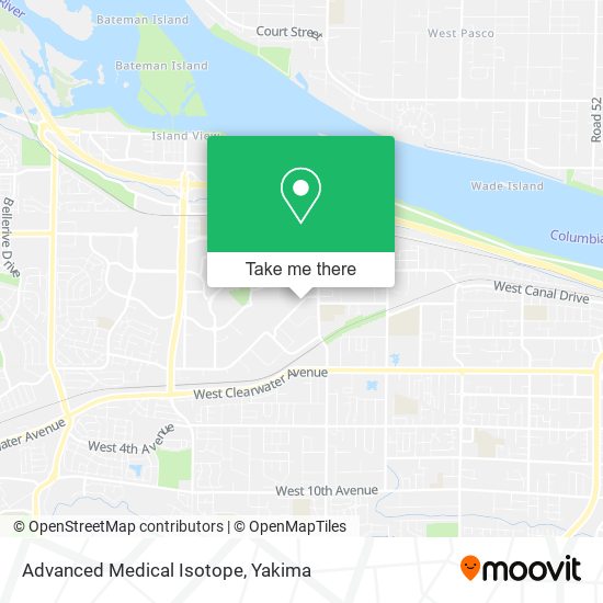 Advanced Medical Isotope map