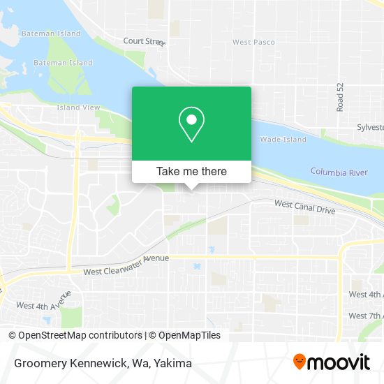 Groomery Kennewick, Wa map