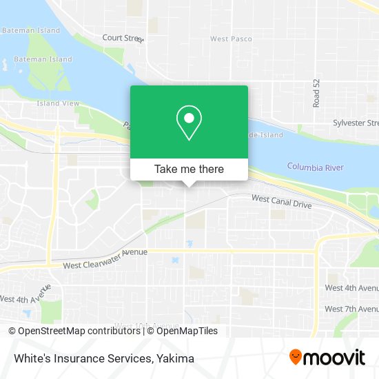 White's Insurance Services map