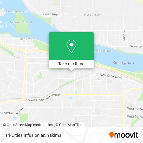 Tri-Cities Infusion an map