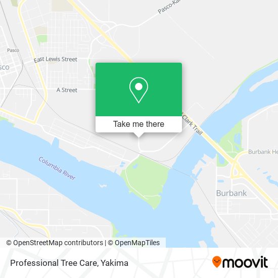 Professional Tree Care map