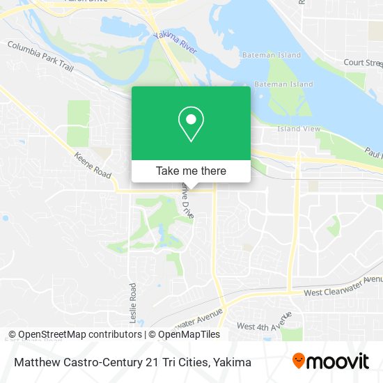 Mapa de Matthew Castro-Century 21 Tri Cities