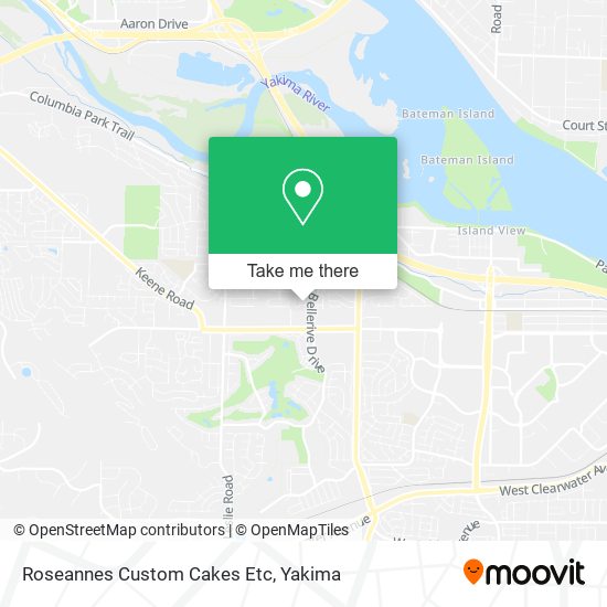 Roseannes Custom Cakes Etc map