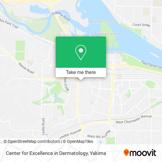 Mapa de Center for Excellence in Dermatology