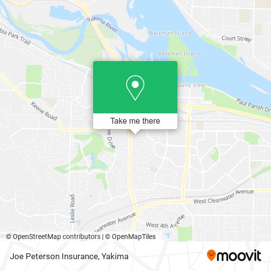 Joe Peterson Insurance map