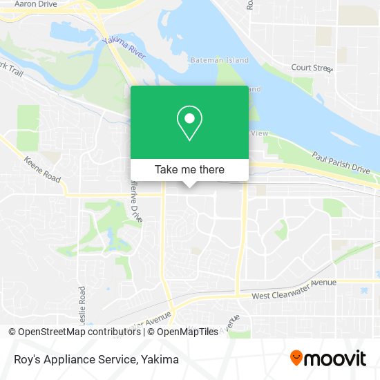 Roy's Appliance Service map