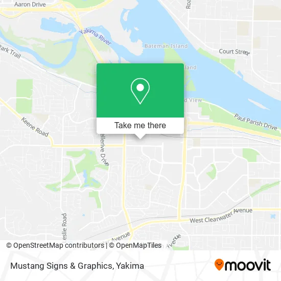 Mustang Signs & Graphics map