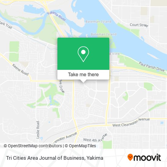 Tri Cities Area Journal of Business map