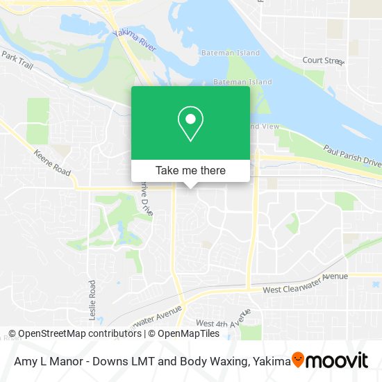 Amy L Manor - Downs LMT and Body Waxing map