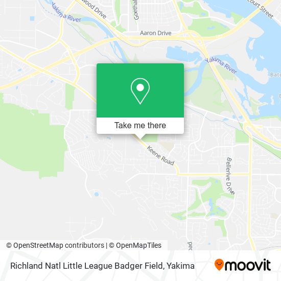 Mapa de Richland Natl Little League Badger Field