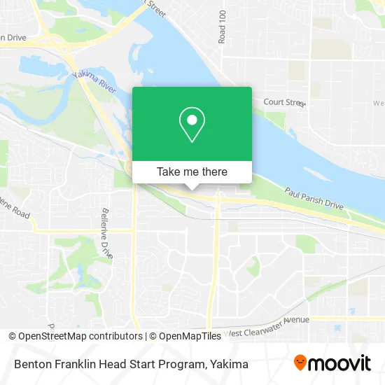 Benton Franklin Head Start Program map