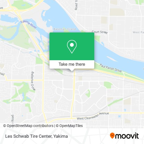 Les Schwab Tire Center map