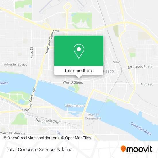 Total Concrete Service map