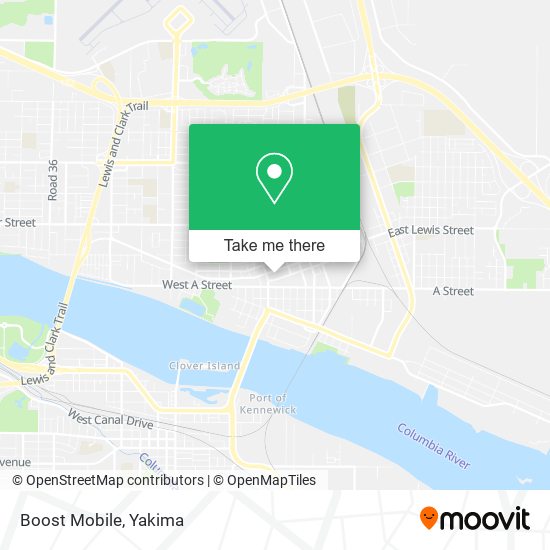 Mapa de Boost Mobile
