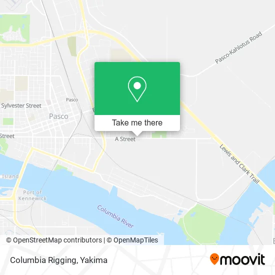 Columbia Rigging map