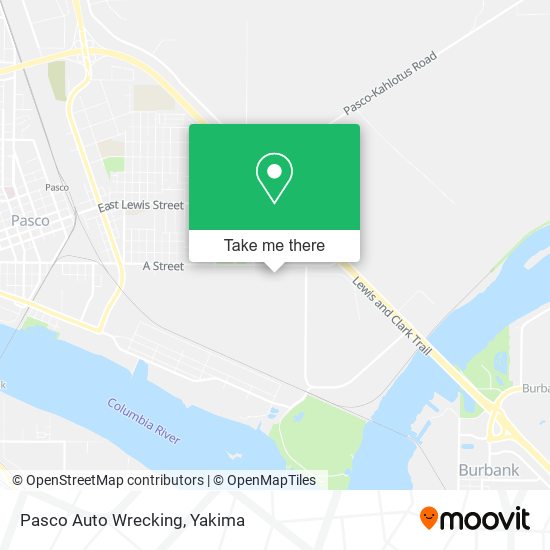 Pasco Auto Wrecking map